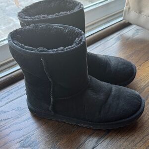 UGG Black Short Shearling Boots